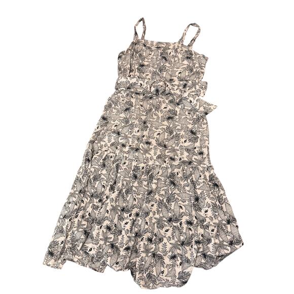 Labelle Paris Floral Belted Sundress Size Large Midi Dress - Picture 4 of 13